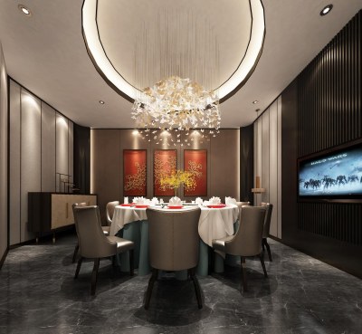 现代包厢3D模型下载